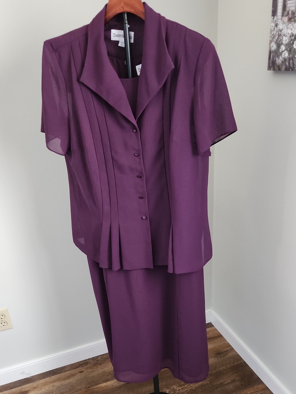 Danny & Nicole Vintage Sleeveless Dress and Jacket Size 16W